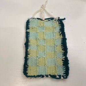 Retro checkered print piece